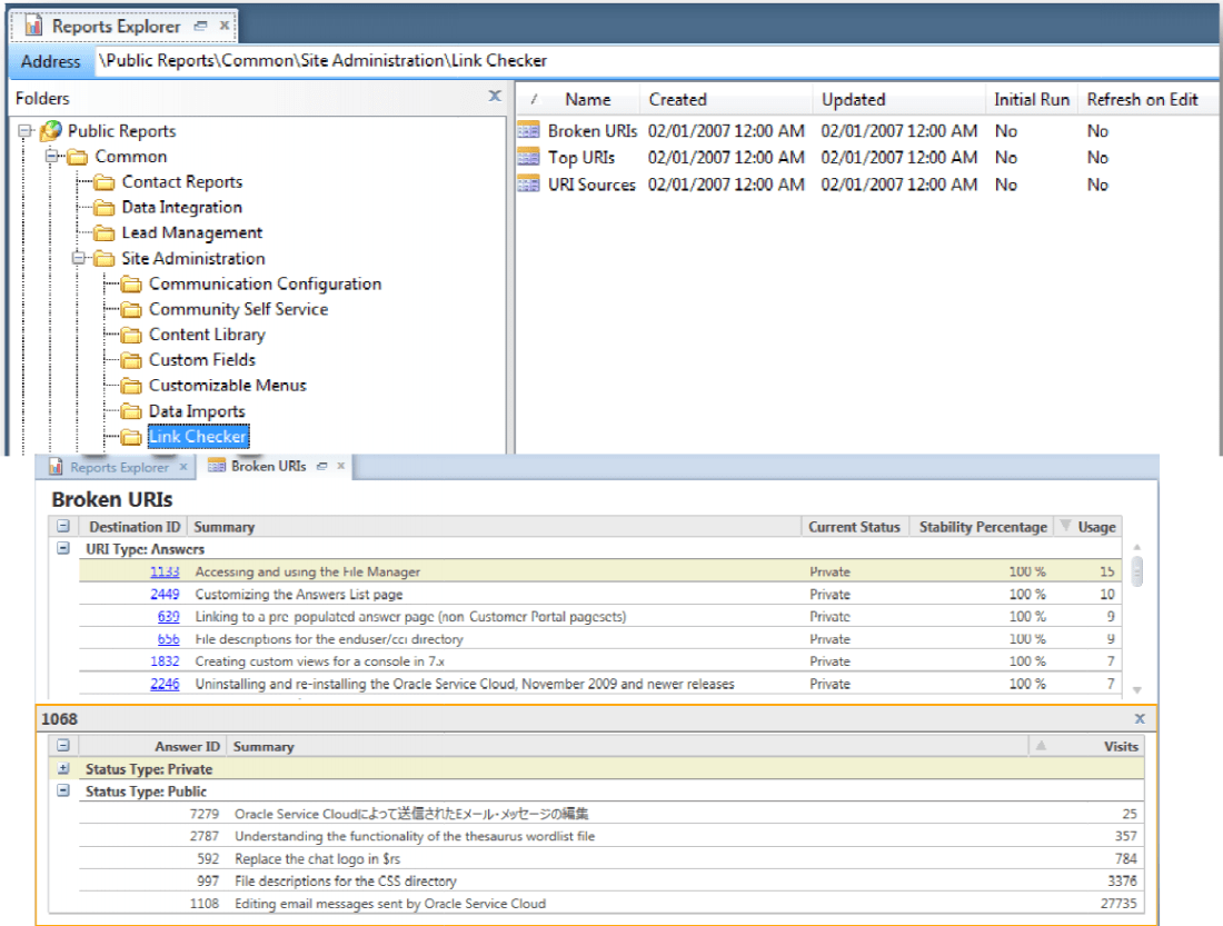 Oracle_Service_Cloud_Knowledge_Advanced_Site Wide Link Checker